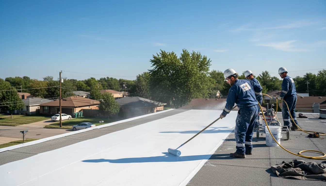 Commercial roof coating in Round O, SC near me